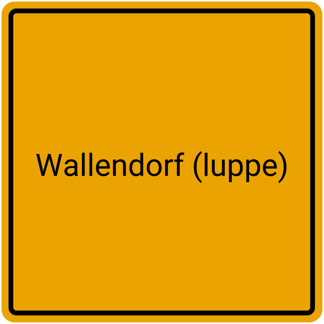 Meldebestätigung Wallendorf (Luppe)